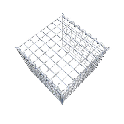Gabbione aggiuntivo tipo 4 40 cm x 40 cm x 40 cm (L x H x P), dimensione maglia 5 cm x 5 cm, a spirale