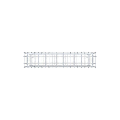 Gabion 100 cm x 100 cm x 20 cm (L x H x D), maskstorlek 5 cm x 10 cm, C-ring