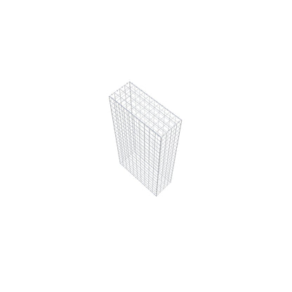Gavión 200 cm x 100 cm x 40 cm (L x A x P), malla 10 cm x 10 cm, anillo en C