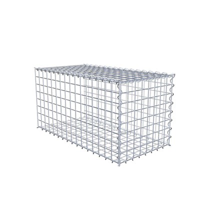 Add-on schanskorf type 2 80 cm x 40 cm x 40 cm (L x H x D), maaswijdte 5 cm x 5 cm, spiraalvormig