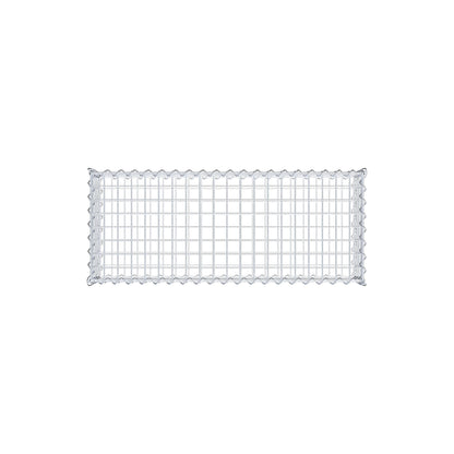 Gavión 100 cm x 20 cm x 40 cm (largo x alto x fondo), malla 5 cm x 5 cm, en espiral