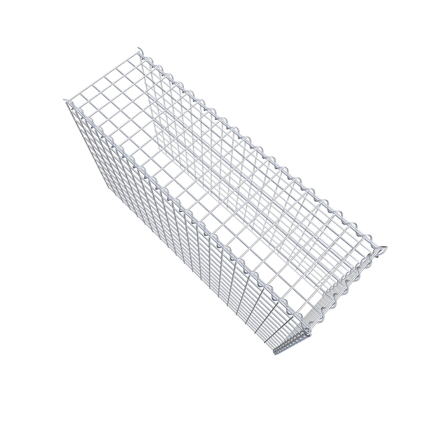 Opvokset gabion type 4 100 cm x 60 cm x 30 cm (L x H x D), maskestørrelse 5 cm x 5 cm, spiral