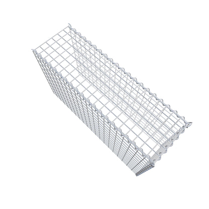Opvokset gabion type 4 100 cm x 60 cm x 30 cm (L x H x D), maskestørrelse 5 cm x 5 cm, spiral
