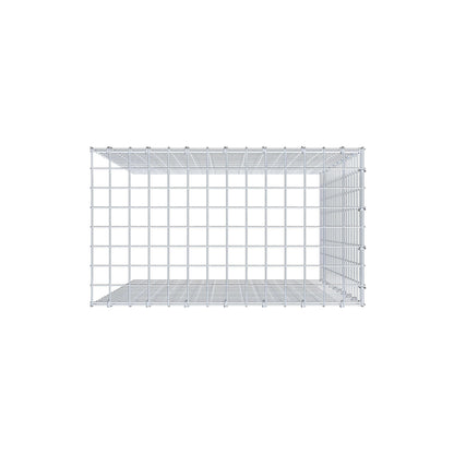 Monteret gabion type 4 100 cm x 70 cm x 40 cm (L x H x D), maskestørrelse 5 cm x 5 cm, C-ring