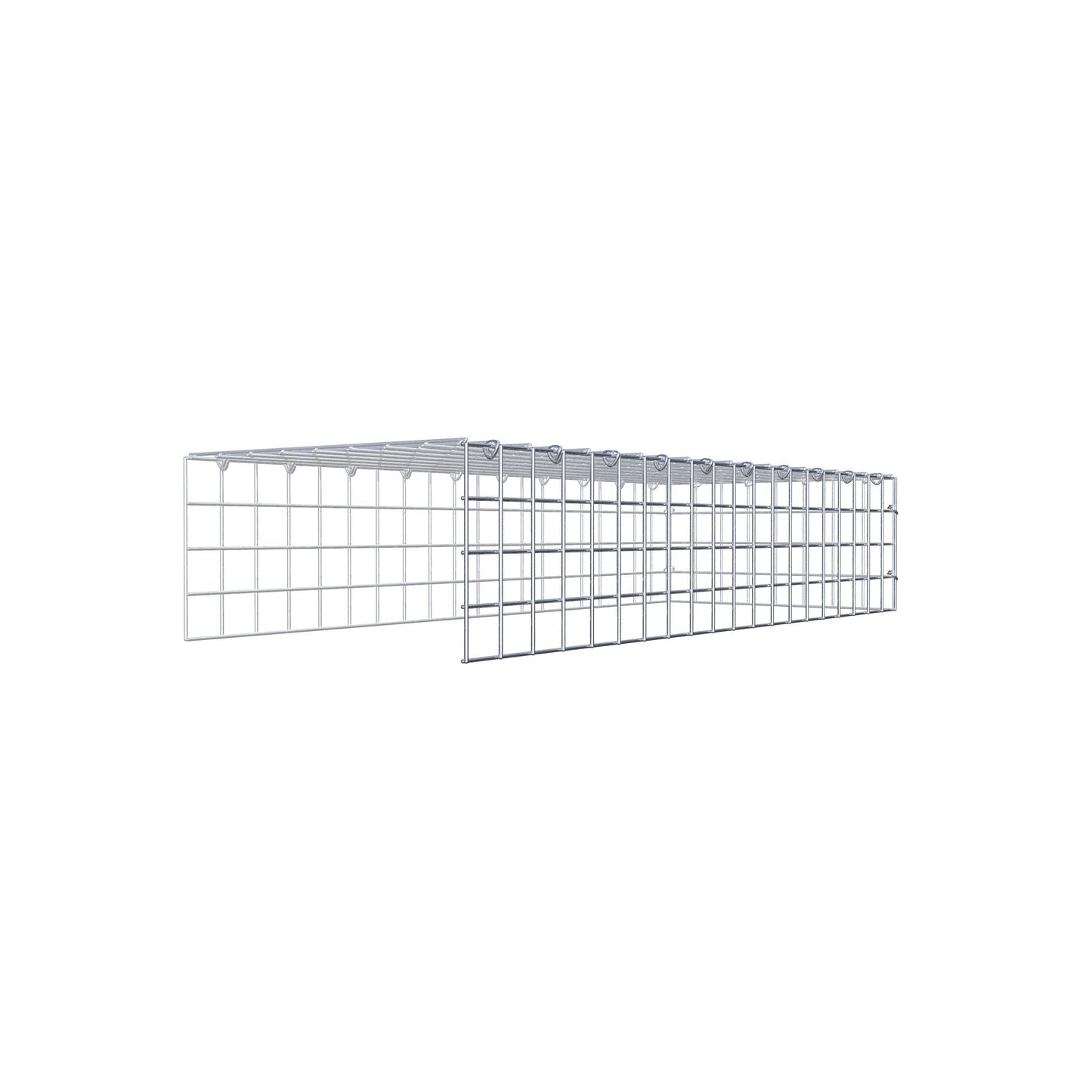 Fourche rapportée type 4 100 cm x 20 cm x 40 cm (L x H x P), mailles 5 cm x 5 cm, anneau C