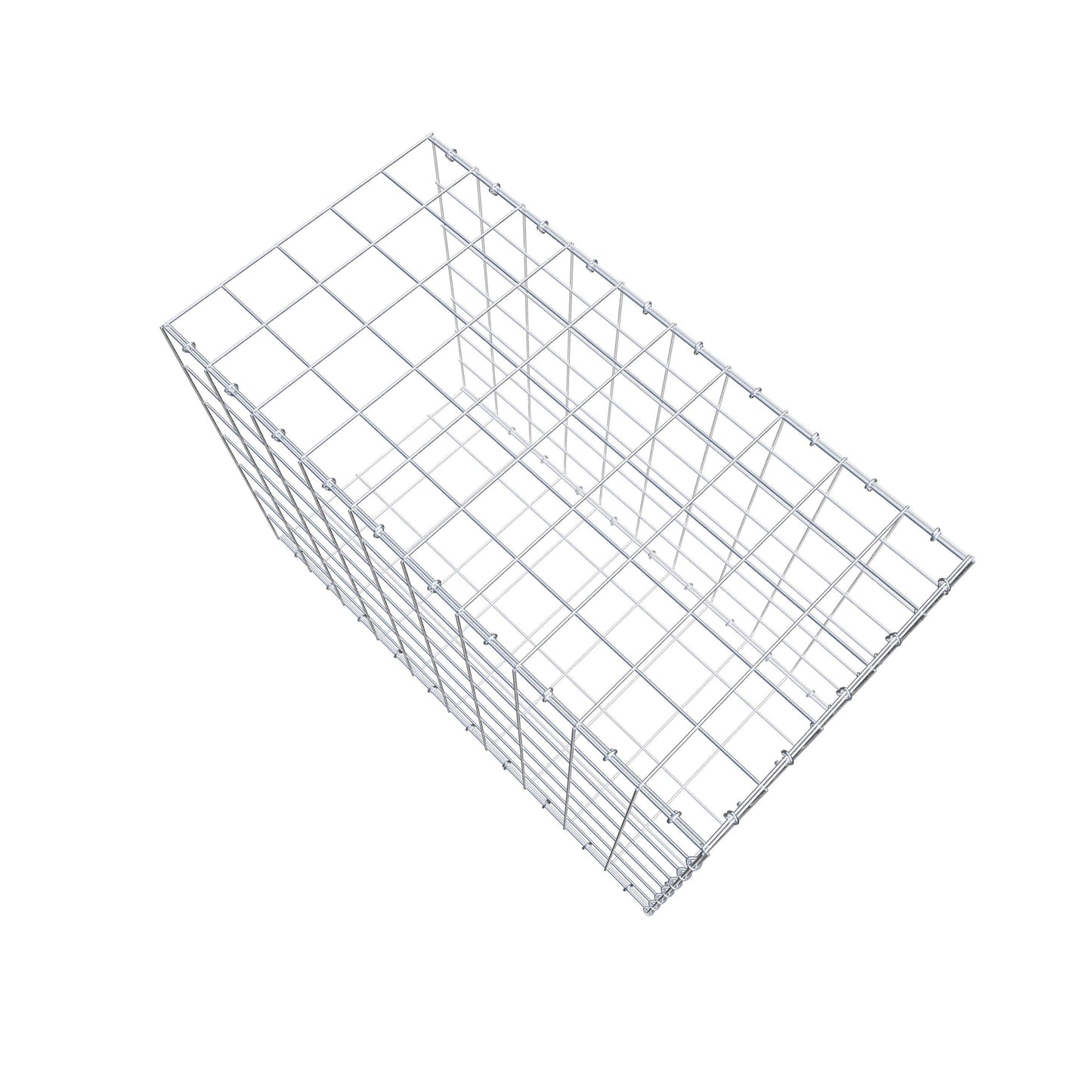 Type 2 oplegkorf 100 cm x 70 cm x 50 cm (L x H x D), maaswijdte 10 cm x 10 cm, C-ring