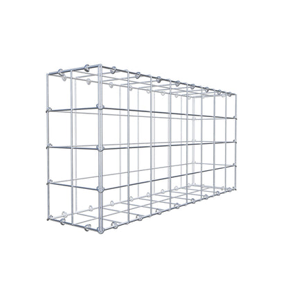 Gabbione 80 cm x 40 cm x 20 cm (L x H x P), maglia 10 cm x 10 cm, anello a C