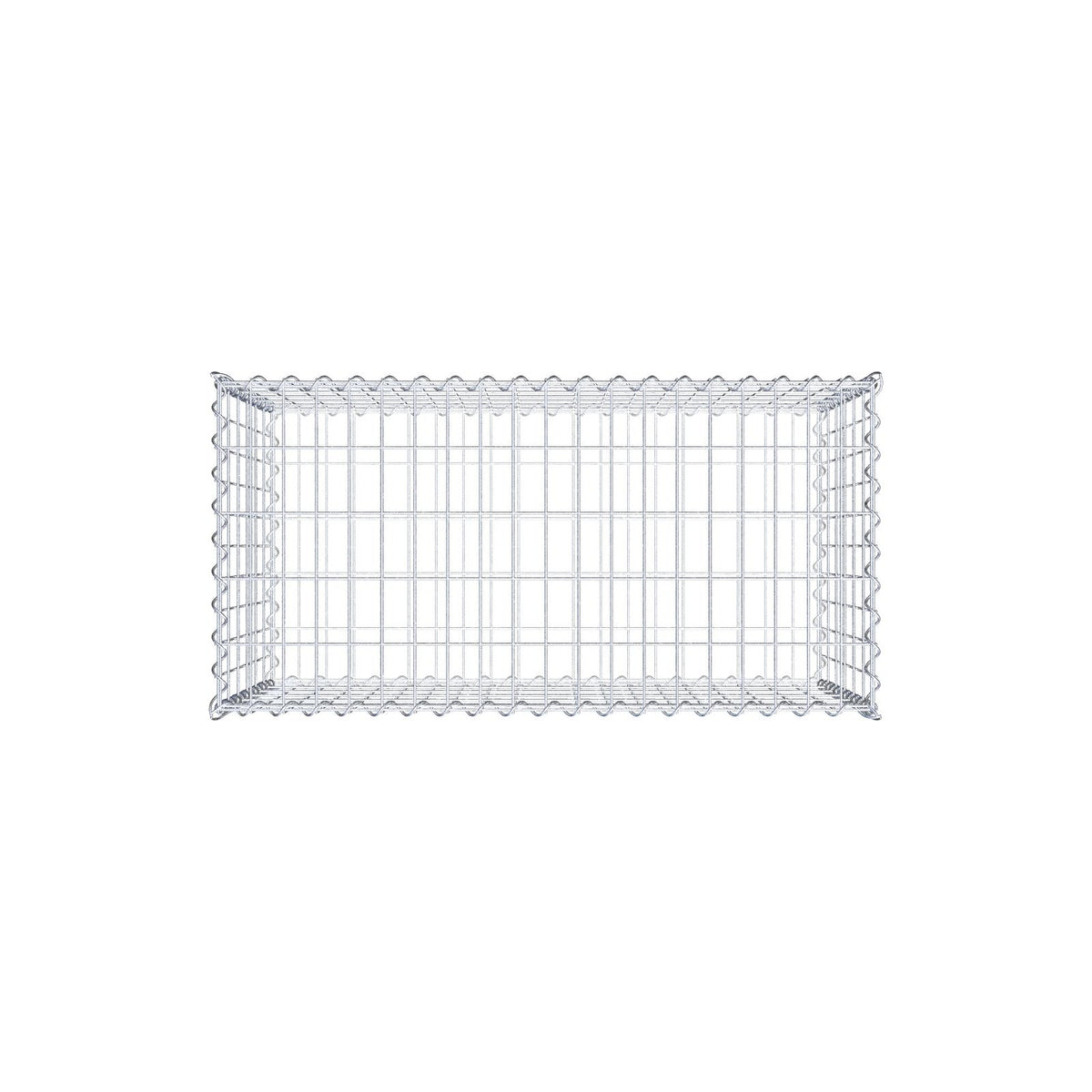 Gabione 100 cm x 60 cm x 50 cm (L x H x T), Maschenweite 5 cm x 10 cm, Spirale