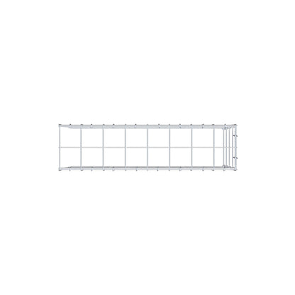 Monteret gabion type 4 80 cm x 40 cm x 20 cm (L x H x D), maskestørrelse 10 cm x 10 cm, C-ring