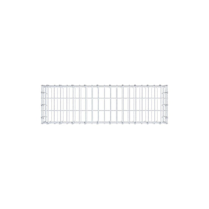 Gabion 100 cm x 20 cm x 30 cm (L x H x P), mailles 5 x 10 cm, anneau en spirale