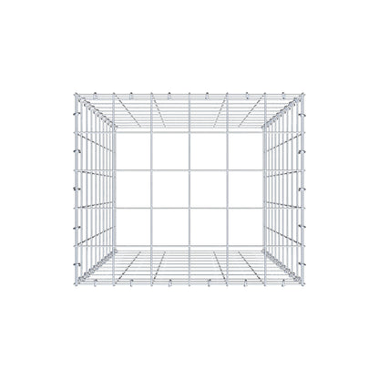 Anbaugabione Typ 3 100 cm x 60 cm x 50 cm (L x H x T), Maschenweite 10 cm x 10 cm, C-Ring