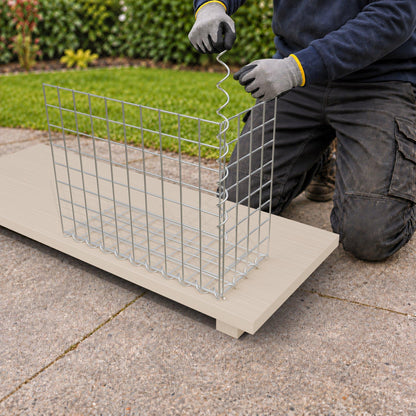 Gabion 50 cm x 40 cm x 20 cm (L x H x D), maskestørrelse 5 cm x 5 cm, spiral