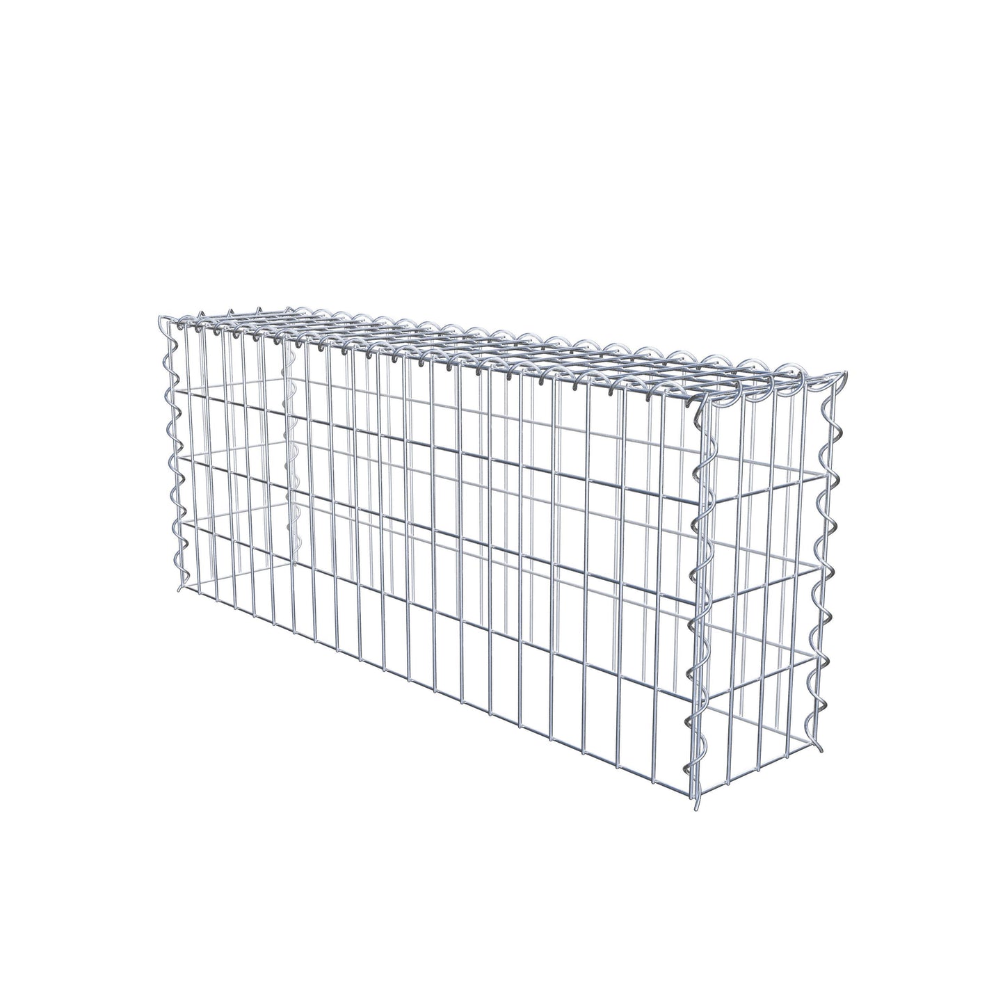 Add-on schanskorf type 3 100 cm x 40 cm x 20 cm (L x H x D), maaswijdte 5 cm x 10 cm, spiraalvormig