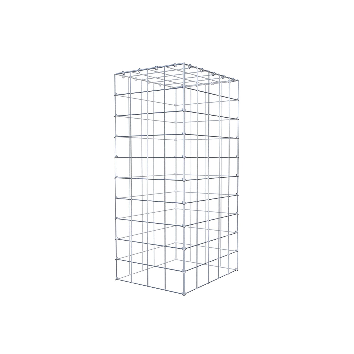 Anbaugabione Typ 3 100 cm x 50 cm x 40 cm (L x H x T), Maschenweite 10 cm x 10 cm, C-Ring
