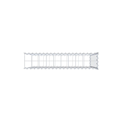 Anbaugabione Typ 2 100 cm x 80 cm x 20 cm (L x H x T), Maschenweite 10 cm x 10 cm, Spirale