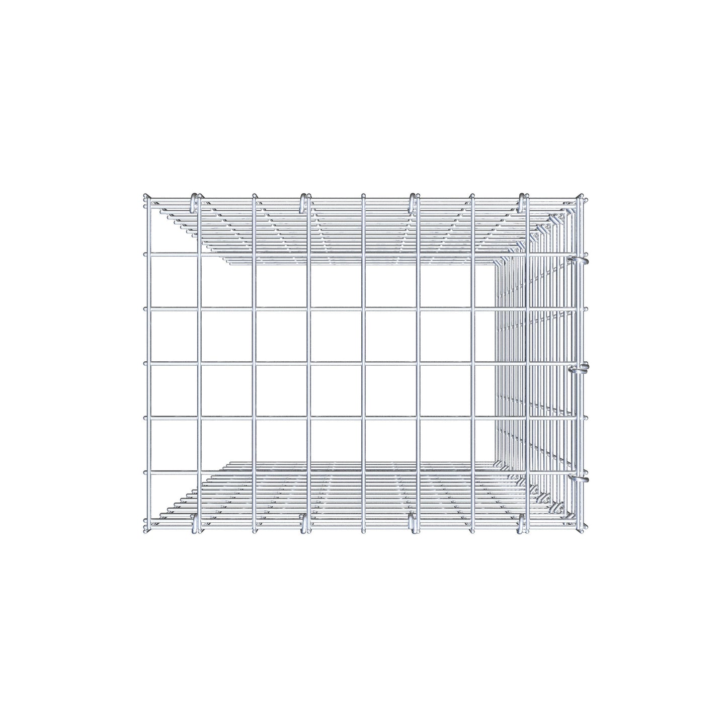 Toegevoegde pool type 4 80 cm x 40 cm x 30 cm (L x H x D), maaswijdte 5 cm x 5 cm, C-ring