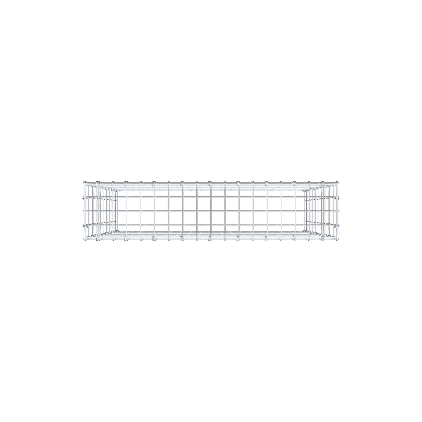 Gabbione aggiuntivo di tipo 3 100 cm x 90 cm x 20 cm (L x H x P), maglia 5 cm x 10 cm, anello a C