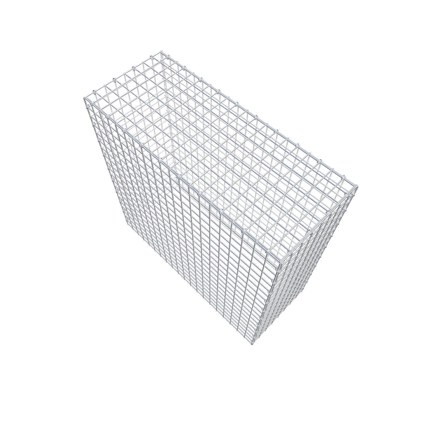 Mounted gabion type 3 100 cm x 100 cm x 40 cm (L x H x D), mesh size 5 cm x 5 cm, C-ring