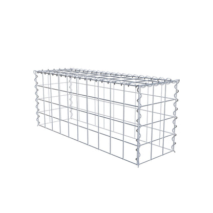 Anbaugabione Typ 3 100 cm x 40 cm x 30 cm (L x H x T), Maschenweite 10 cm x 10 cm, Spirale