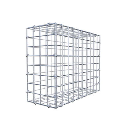 Gabbione 50 cm x 40 cm x 20 cm (L x H x P), maglia 5 cm x 5 cm, anello a C
