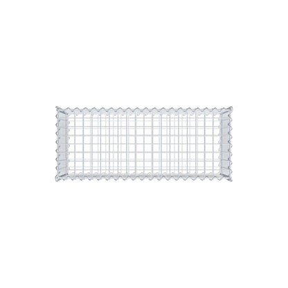 Lot de 2 gabions 100 cm x 40 cm x 40 cm (L x H x P), mailles 5 x 5 cm, spirale