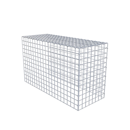 Anbaugabione Typ 4 100 cm x 60 cm x 40 cm (L x H x T), Maschenweite 5 cm x 5 cm, C-Ring