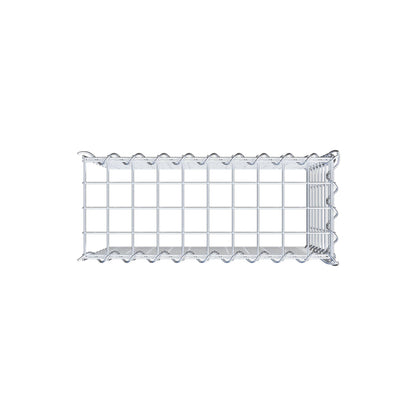 Grown-on gabion type 4 50 cm x 40 cm x 20 cm (L x H x D), mesh size 5 cm x 5 cm, spiral
