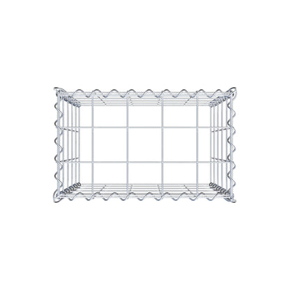 Opvokset gabion type 3 50 cm x 50 cm x 30 cm (L x H x D), maskestørrelse 10 cm x 10 cm, spiral