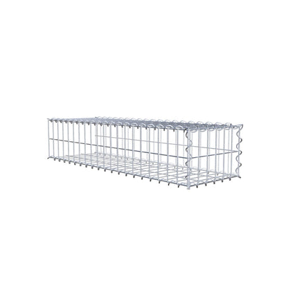 Gabion rapporté type 2 100 cm x 20 cm x 30 cm (L x H x P), mailles 5 cm x 10 cm, spirale