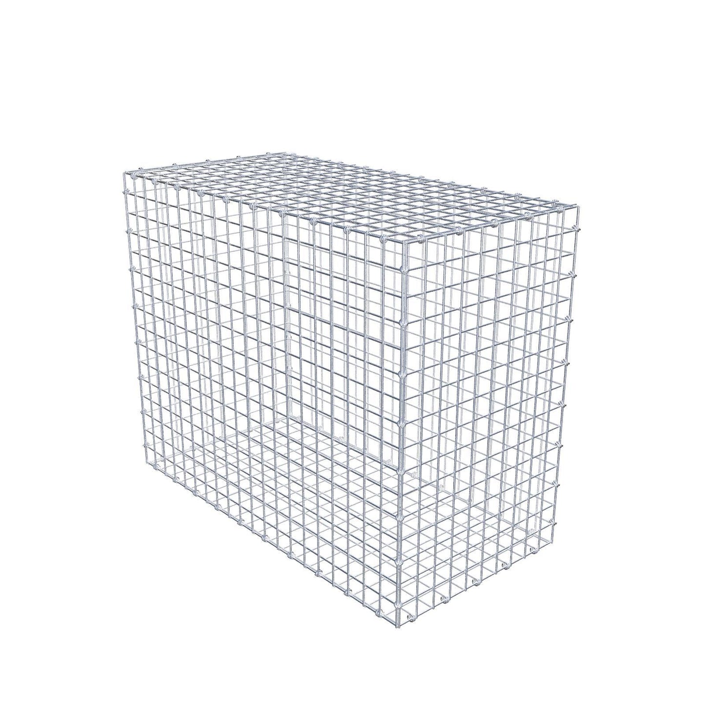 Gabione 100 cm x 80 cm x 50 cm (L x H x T), Maschenweite 5 x 5 cm, Spiralring