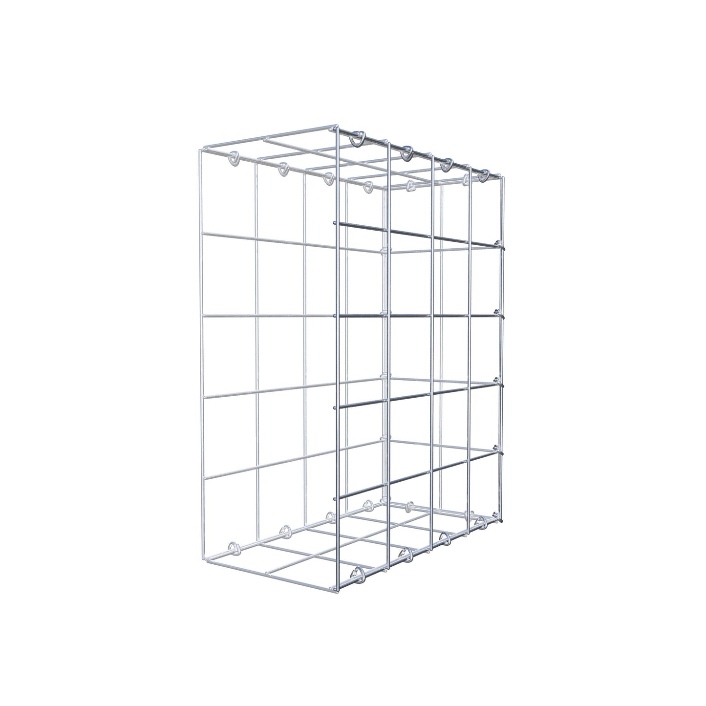 Gabbione aggiuntivo di tipo 2 50 cm x 40 cm x 20 cm (L x H x P), maglia 10 cm x 10 cm, anello a C