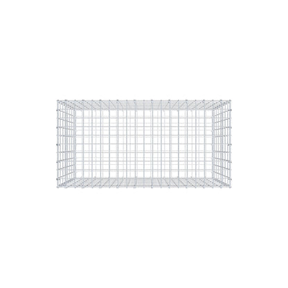 Gabion 100 cm x 80 cm x 50 cm (L x H x D), maskestørrelse 5 cm x 10 cm, C-ring
