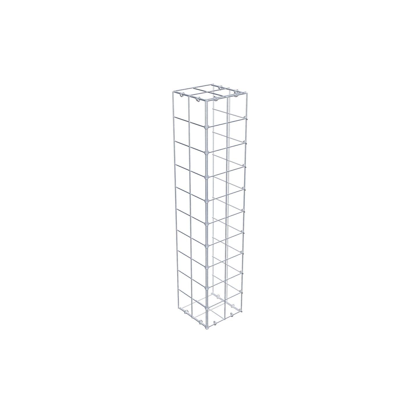 Gavión acoplable tipo 2 100 cm x 20 cm x 20 cm (L x A x P), malla 10 cm x 10 cm, anillo en C