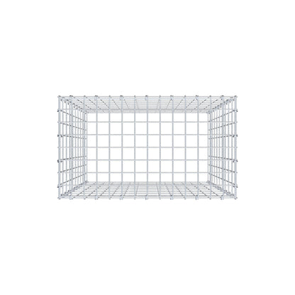 Mounted gabion type 3 100 cm x 70 cm x 40 cm (L x H x D), mesh size 5 cm x 10 cm, C-ring