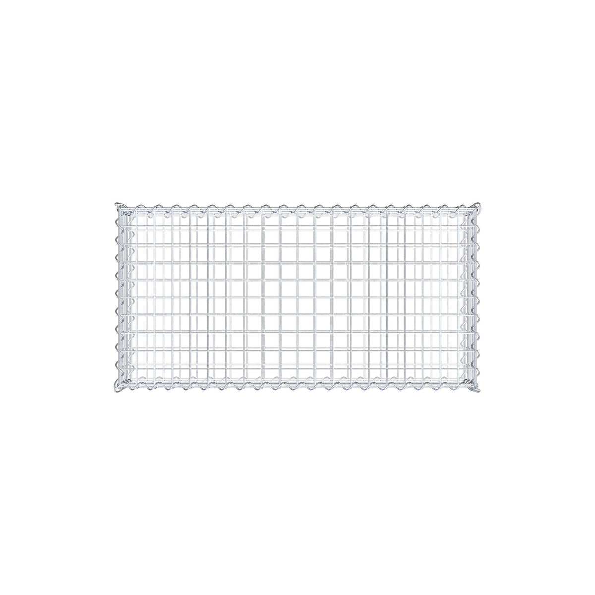 Gabione 100 cm x 20 cm x 50 cm (L x H x T), Maschenweite 5 cm x 5 cm, Spirale