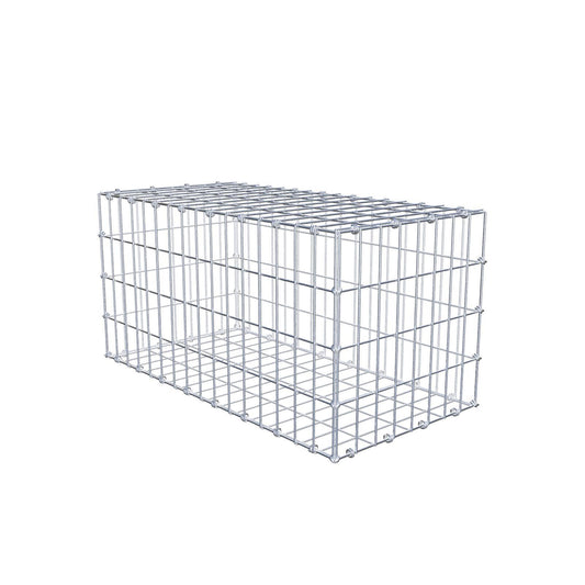 Gabion 80 cm x 40 cm x 40 cm (L x H x D), maskestørrelse 5 x 10 cm, spiralring