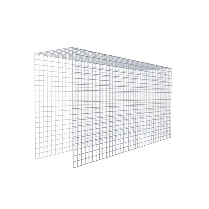 Add-on schanskorf type 4 200 cm x 100 cm x 50 cm (L x H x D), maaswijdte 5 cm x 5 cm, C-ring