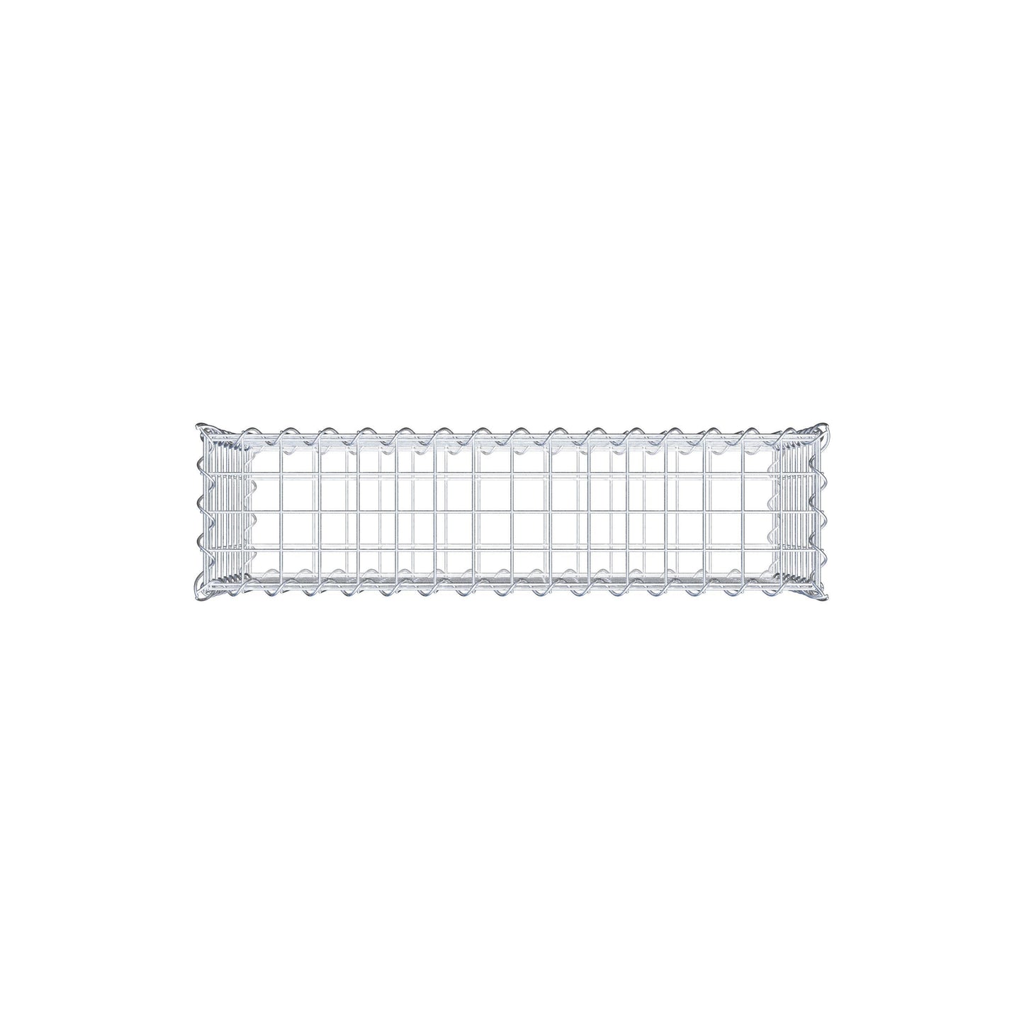 Gabione 80 cm x 40 cm x 20 cm (L x H x T), Maschenweite 5 cm x 5 cm, Spirale