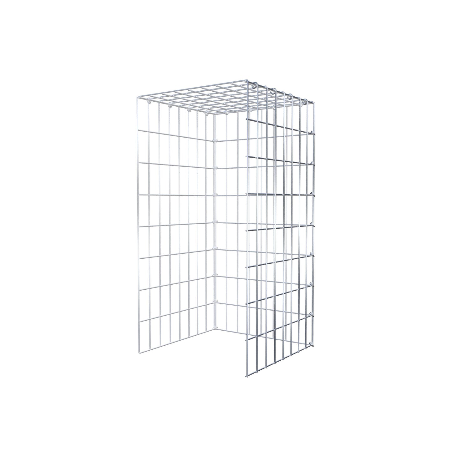 Fourche rapportée type 4 80 cm x 40 cm x 40 cm (L x H x P), mailles 5 cm x 10 cm, anneau C