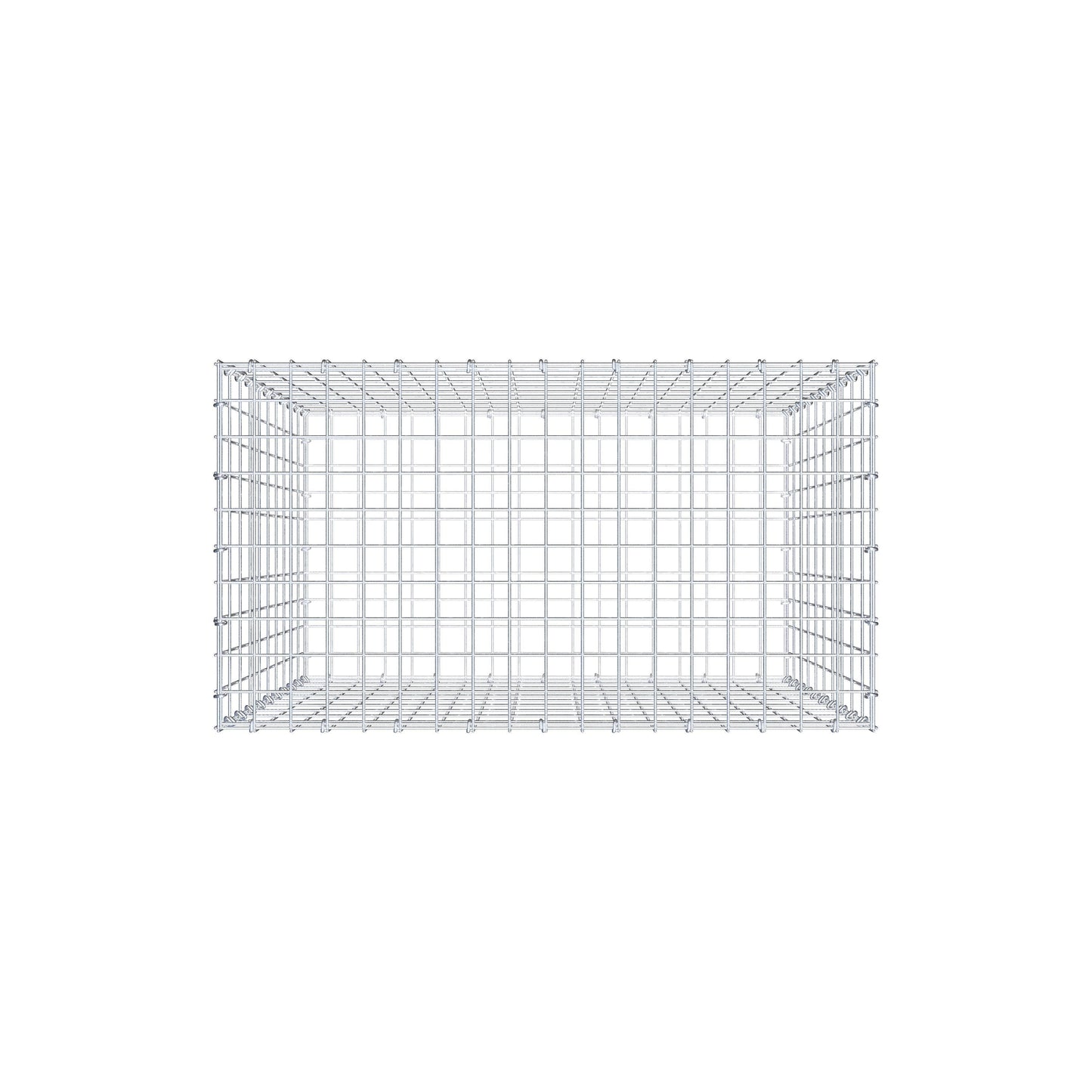Schanskorf 100 cm x 90 cm x 50 cm (L x H x D), maaswijdte 5 cm x 10 cm, C-ring