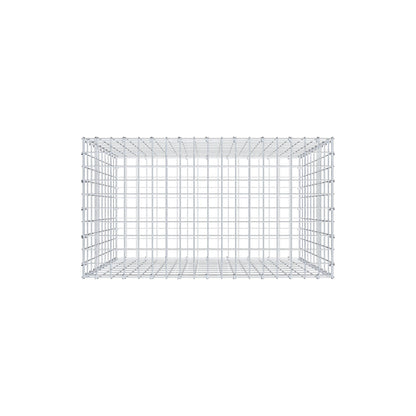 Schanskorf 100 cm x 90 cm x 50 cm (L x H x D), maaswijdte 5 cm x 10 cm, C-ring