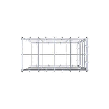 Gabbione aggiuntivo di tipo 2 50 cm x 40 cm x 20 cm (L x H x P), maglia 10 cm x 10 cm, anello a C