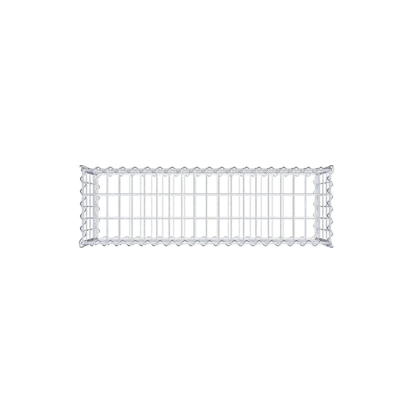 Lot de 2 gabions 100 cm x 40 cm x 30 cm (L x H x P), mailles 5 x 10 cm, spirale