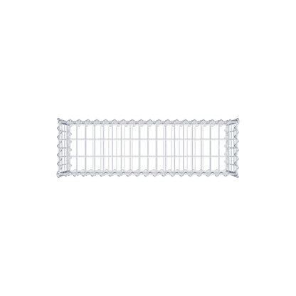 Lot de 2 gabions 100 cm x 40 cm x 30 cm (L x H x P), mailles 5 x 10 cm, spirale