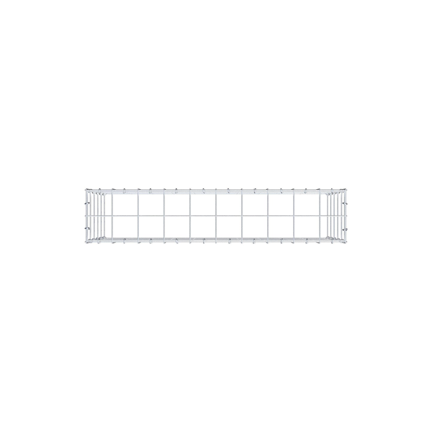 Anbaugabione Typ 3 100 cm x 50 cm x 20 cm (L x H x T), Maschenweite 10 cm x 10 cm, C-Ring