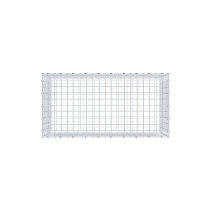 Gabbione 100 cm x 50 cm x 50 cm (L x H x P), maglia 5 x 5 cm, anello a spirale