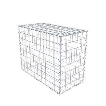 Gabione 100 cm x 80 cm x 50 cm (L x H x T), Maschenweite 10 cm x 10 cm, Spirale