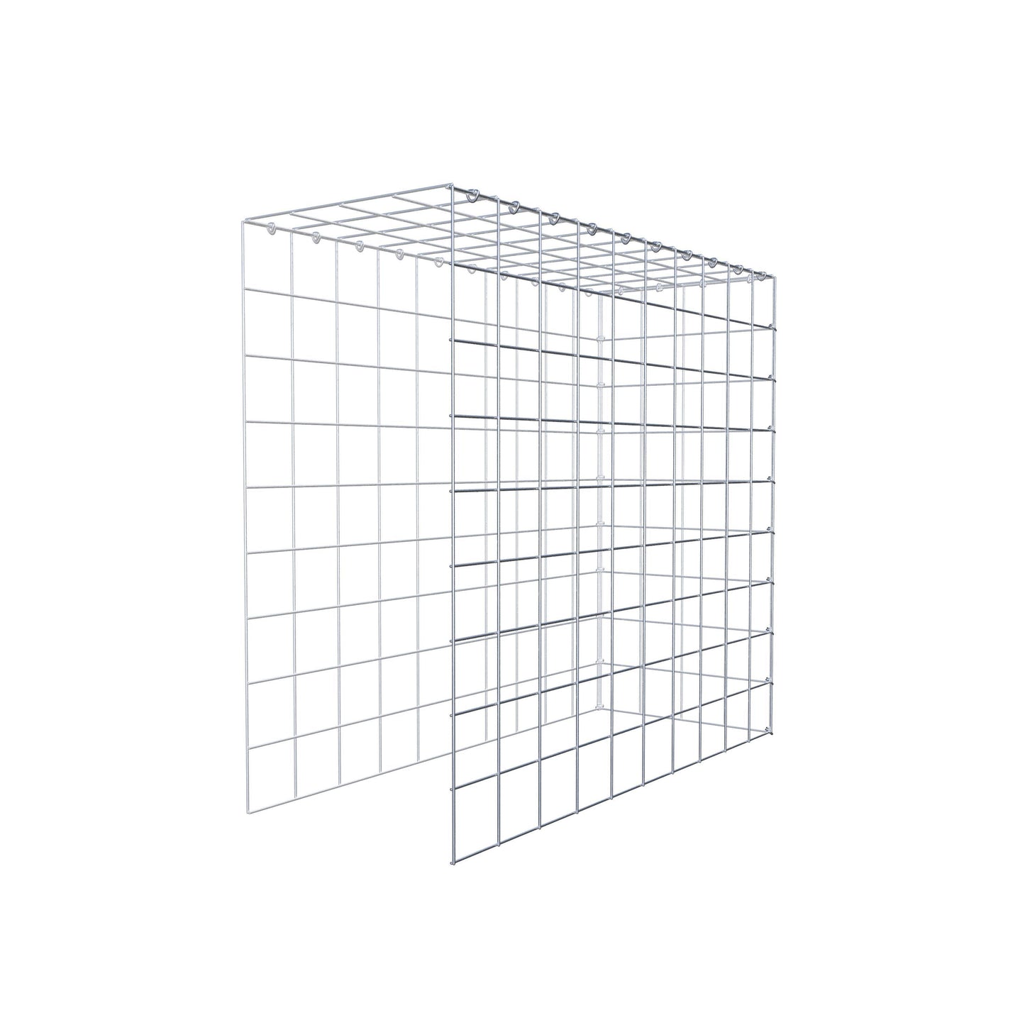 Add-on schanskorf type 4 100 cm x 90 cm x 40 cm (L x H x D), maaswijdte 10 cm x 10 cm, C-ring