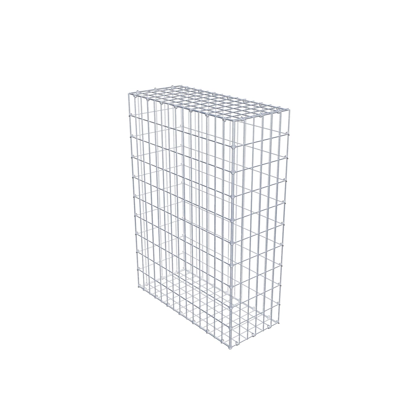 Gabbione 100 cm x 70 cm x 30 cm (L x H x P), maglia 5 cm x 10 cm, anello a C