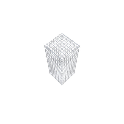 Gavión 100 cm x 40 cm x 40 cm (L x A x P), luz de malla 5 cm x 5 cm, anillo en C